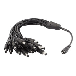 DC �p���[�X�v���b�^�[�P�[�u�� 1���X�[16�I�X 5.5mmx2.1mm CCTV�J����
