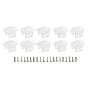 LED�l�I����t�N���b�v �l�I�����C�g��t�u���P�b�g �l�I���Œ�N�����v 4.5mm - 6mm �V���R��LED�l�I���X�g���b�v�p �N���A 100����