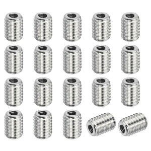 PATIKIL �X���b�h�A�_�v�^�[�X���[�u���f���[�V���O�i�b�g 20��M6x1.0���X����M3x0.5���X�ւ̏C���C���T�[�g�i�b�g�X�N�����[���f���[�T�[�R���o�[�W�����X�e�����X�|8mm