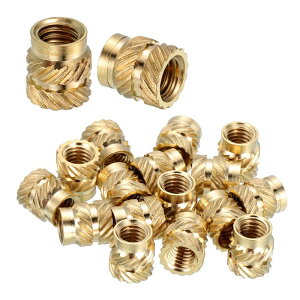 15�̃l�W���݃C���T�[�g�A#10-32UNF x 5/16 l x 7.1mm OD ���^�J�̃m�u�t���i�b�g ���X�p�l�W���݃q�[�g�Z�b�g�C���T�[�g 3D�v�����g���i����уv���X�`�b�N�ޗ��p