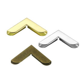 PATIKIL 20mm 金属 本 角 120個 フォトコーナー 本 角保護具 レトロな金属 装飾品 クラフト スクラップブック フォトアルバム 装丁に使用します。