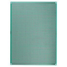PATIKIL 20 x 15 cmの両面PCB基板 1個1.6 mmの厚さのプロトタイプキット DIYはんだ付け電子実験用のPCB回路基板FR-4パーフボード 緑です。