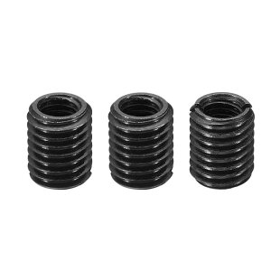 PATIKIL 45#�Y�f�|�� �˂����ݏC���C���T�[�g�i�b�g 3�Z�b�g M8x1.25���X����M12x1.75���X�� �����x�X�N�����[�X���[�u�C���T�[�g���f���[�T�[�i�b�g�A�_�v�^�[ 15mm