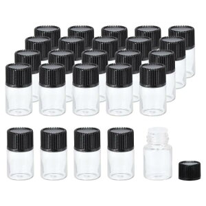 PATIKIL 2ml GbZVIC{g 20 ȃKXr ItBXf[Tt TvoCA lWLbv ۑoCAe X^C1 ubN