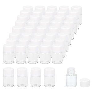 PATIKIL 2ml GbZVIC{g 50 ȃKXr ItBXf[Tt TvoCA lWLbv ۑoCAe X^C3 zCg