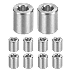 M METERXITY 10PCS M5 304�X�e�����X�X�`�[���X�y�[�T�[5mm ID x 10mm OD x 12mm l ���^���X�N�����[�X�^���h�I�t�u�b�V���O��s�@�d�グ���E���h�X�y�[�T�[304�X�e�����X�X�`�[���p�{���g�V���o�[