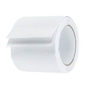 防滑テープ 4" x 16.5フィート 防水フロスト防滑グリッドテープ 自己粘着裏地付き 階段踏板 ハードウッドフロア 屋内外用ステップ ホワイト