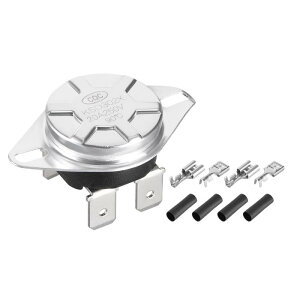 KSD302T�T�[���X�^�b�g ���x�R���g���[���X�C�b�` ���x90°C 20A �蓮���Z�b�g N.C �s����6.3 mm