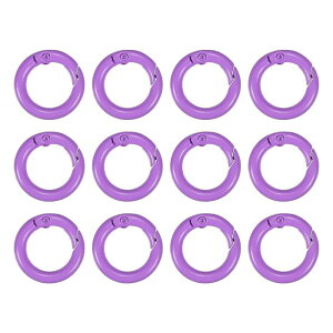 PATIKIL 20 mm �����o�lO�����O 12�� �X�i�b�v�N���b�v ���E���h�g���K�[�L�[�z���_�[�o�b�N�� �������������^�N�����v�{�^�� ���z �n���h�o�b�O�p �p�[�v��