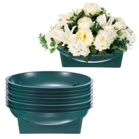 M METERXITY 9パック フローラルフォーム丸型ボウル 6.3インチ 丸型アレンジメントDIYフローラルボウル ホリデー/ウェディング/パーティー/バースデー 装飾用フラワーアレンジメント丸型用品[緑]