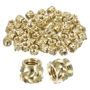 �m�u�t���C���T�[�g�i�b�g 100�Z�b�g M3 x 4mm L x 5mm OD 3D�v�����e�B���O�p�^�J�i�b�g �����˂����݃C���T�[�g �^�J�q�[�g�Z�b�g�C���T�[�g ���ߍ��݃i�b�g