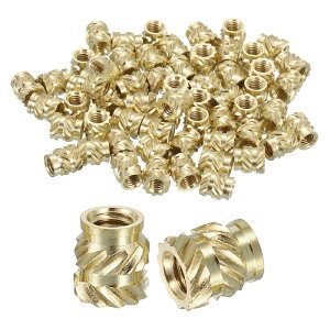 �m�u�t���C���T�[�g�i�b�g 100�Z�b�g M3 x 5.5mm L x 5mm OD 3D�v�����g�p�^�J�i�b�g �����˂����݃C���T�[�g �^�J�q�[�g�Z�b�g�C���T�[�g ���ߍ��݃i�b�g