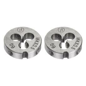 2個の丸いねじ切りダイス メートルM4 x 0.5ねじ（右手） 合金工具鋼製のねじ切りダイス修理ツール
