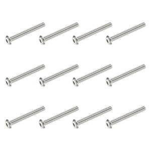 PATIKIL �{�^���w�b�h�\�P�b�g�L���b�v�l�W 12���� #10-24 UNF x 38.1mm 304 �X�e�����X�|�� �Z�p�h���C�u �S�l�W �@�B�p�{���g �l�W �Ƌ�p �E�H�[�^�[�|���v�Ɩ���� �V���o�[