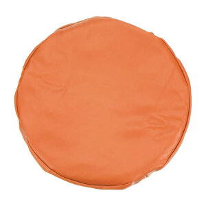 PATIKIL ラウンドバースツールカバー PUレザー ウォッシャブル 弾性 スツールクッションカバー 直径305 mm-356 mmの椅子用 ライトオレンジ