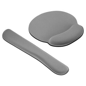 PATIKIL キーボードリストパッド 1セットのマウスリストレスト エルゴノミックなリストサポート 心地よいメモリーフォーム コンピューターラップトップオフィス用 スタイル3 グレー