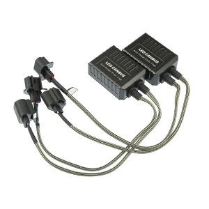 A ABSOPRO LED �Ԃ̃w�b�h���C�g �L�����o�X �f�R�[�_ C20 H13 9008 �G���[�t���[�x����R�� �f�R�[�_�����p�A���`�t���b�J�[��R�� �v���X�`�b�N �u���b�N (2 �Z�b�g)