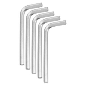 5個セット 六角レンチ 6mm ステンレス鋼 L字型 六角メトリック レンチ リペアツール ホーム DIY 自転車 バイク モーターサイクル 修理