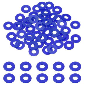 50�� �i�C�����t���b�g���b�V���[4mm ID 10mm OD 1mm���v�� �[�����b�V���[�O�����b�g�v���X�`�b�N�V�[�g�K�X�P�b�g�t�@�X�i�[�V�[�����O�X�y�[�T�[�K�X�P�b�g�����O�E�H�[�^�[�z�[�X���b�V��