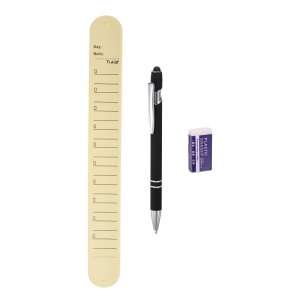 シリコンメモリストバンド 9.37" x 1.1" 20cm 8" 書き込み可能な装着型スラップブレスレット ブロックラインリストバンド ローリングボールジェルインクペンと消しゴム付き 日常生活用 イエロ