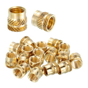 18�̃l�W���݃C���T�[�g M8 x 10mm L x 10mm OD ���^�J���g���b�N�m�u�t���i�b�g�����l�W���݃q�[�g�Z�b�g�C���T�[�g���ߍ��݃i�b�g 3D�v�����g���i����уv���X�`�b�N�ޗ��p