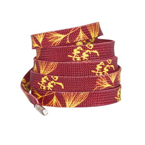 Elerevyo Flat Thin Shoelaces Dragon Phoenix Auspicious Clouds Red Canvas Shoes Sneakers Shoelaces Wedding Celebration Wine Red 01 120cm/47.2"