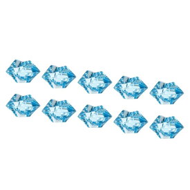 PATIKIL 25x15 mm フェイクアイスキューブ 1パック (447個) アクリル 不規則 砕いたクリスタルロック フェイクダイヤモンド ホームウェディングデコレーション用 写真撮影小道具 ライトブルー