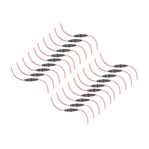 �q���[�Y�z���_�[ �C�����C���X�N�����[�^�C�v �q���[�Y�z���_�[ 22 AWG 6mm x 30 mm 20����