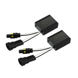 X AUTOHAUX H11 880 881 LEDԗpwbhCg Canbus fR[_[ G[Ȃ̌x WX^[ fR[_[̌ tbJh~R 2