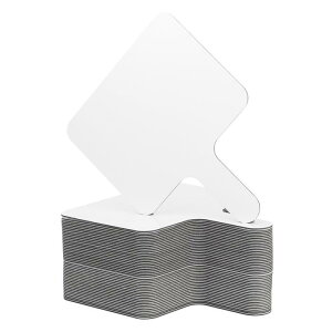 PATIKIL 48枚 25 x 25cm 競売パドル 乾拭きアンサーパドル 手持ちパドル 両面 ホワイトボード オフィスパーティー用