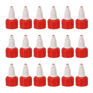 PATIKIL 20/410�c�C �X�g�{�g���L���b�v 18�� �v���X�`�b�N���u�G�b�W�X�N �C�[�Y�{�g�������L���b�v �y�C���g�W�O���[���z�p�t�H�[���K�X�P�b�g�t�� �Ԕ�