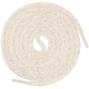 Elerevyo Round Colorful Fashion Shoelaces for Sneakers Gold Wire Bling Shoe Laces White 120cm/47.24