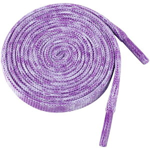 Elerevyo Flat Colorful Shoelaces Gradient Colors Shoe Laces for Boots Sneakers 2 Pairs Dark Violet 160cm/62.99"