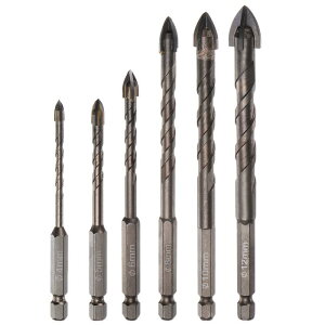 �`�^�j�E���R�[�g�h�����r�b�g�Z�b�g �Z���~�b�N �^�C���p �~���[ �O���X �u���b�N �v���X�`�b�N�p 6mm�Z�p�V�����N 4mm-12mm�R���N���[�g�r�b�g 6�{��