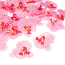 PATIKIL 90 mm 人工的な蘭の花ヘッズ 40個 シルク胡蝶蘭 フェイク胡蝶蘭ヘッズ 結婚式 花 花束 装飾 DIY クラフト作成用 ピンク