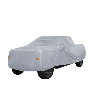 X AUTOHAUX 軽トラック 車のカバー 自動車カバー ボディカバー カーカバー 雹対策 日焼け防止 梅雨対策 防炎 防塵 雪/強風/黄砂対策 運転席ドアジッパー付き190T PU Toy otaに対応 Tacoma Crew Cab Pickup 4