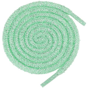 Elerevyo Round Colorful Fashion Shoelaces for Sneakers Gold Wire Bling Shoe Laces Green 170cm/66.93"