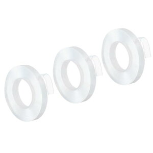 PATIKIL 0.4" x 0.04" x 9.8フィート 両面テープ 3パック クリアなマウンティングテープ 取り外し可能な粘着テープ 掛けるポスターカーペット修正用の粘着ストリップ