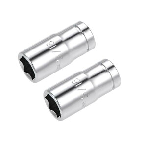 6.35mm�h���C�u 6�|�C���g �󂢃\�P�b�g �C���`Cr-V�| 2�� 5/16 
