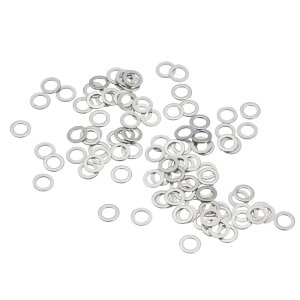 304�X�e�����X�|�����b�V���[ M3 3x5x0.1 mm �ɔ��t���b�g�X�y�[�T�[ �l�W�{���g �d�q�C�� �����ԗp 100��