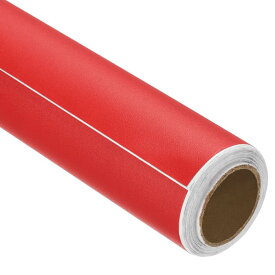 PATIKIL 接点ペーパー 16.4フィート×15.75" PVCセルフアドヒーシブウォールペーパー 壁 ドア テーブルの装飾用 赤色