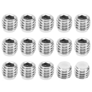 PATIKIL M8 x 6 mm �i�C������[�C���l�W 15���� ���[�g���Z�p���t���w�b�h �J�b�v�|�C���g �A���`�X���b�v �Z�b�g�X�N�����[ �����w�b�N�X�h���C�u�n�[�h�E�F�A 304�X�e�����X�X�`�[��