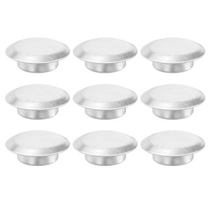 PATIKIL 0.8"/21mm キッチンシンク穴 9個 ステンレススチール製蛇口穴カバー キッチンシンクタップ穴カバープレートストッパーカバー メタルシンク穴プラグ