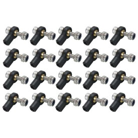 RCクローラーカー用M3xL15mmレバーステアリングリンケージタイロッドボールヘッドリンクジョイントエンド（ナット付き）20個セット