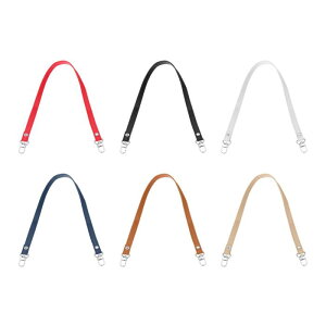 PATIKIL レザーパースハンドルストラップ 6個26"レザーパースストラップ交換DIY女性クラッチバッグハンドバッグトップハンドルストラップ修理アクセサリー 黒/レッド/ホワイト/ブルー/茶色/イ