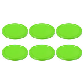 PATIKIL エアホッケーパック 3.2" ゲームテーブル用 6個 重いエアホッケーパック ライト緑