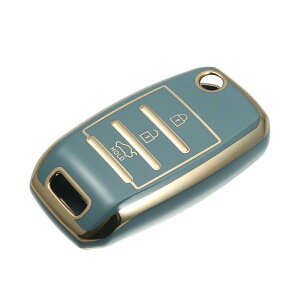 シリコンスマートキーフォブケースカバー KIAに対応 Sorentoに対応 2013-2014に対応 キーフォブシェルプロテクター キーレス ブルー