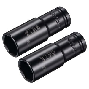 �|�C���g�C���p�N�g�\�P�b�g 13 mm�h���C�ux22 mm�f�B�[�v�C���p�N�g�\�P�b�g �M�����ς� CR-V�| ����80 mm 6�|�C���g���g���b�N�T�C�Y 2����