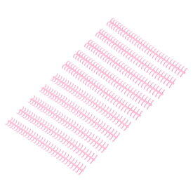 PATIKIL 30穴ルーズリーフ バインダーリング 10個 プラスチックバインダーリング 45-60枚紙 DIYペーパー ノート オフィス学習用品用 ピンク