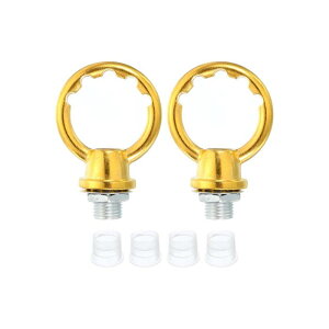 PATIKIL 8kg���[�h 25 mm���a M10�˂� ���t�e�B���O�A�C�i�b�g 2�Z�b�g ���X ���[�v�z���_�[�t�b�N �����O�^�Ɩ���� �y���_���g�����v�V�����f���A�p �d�C�j���S�[���h